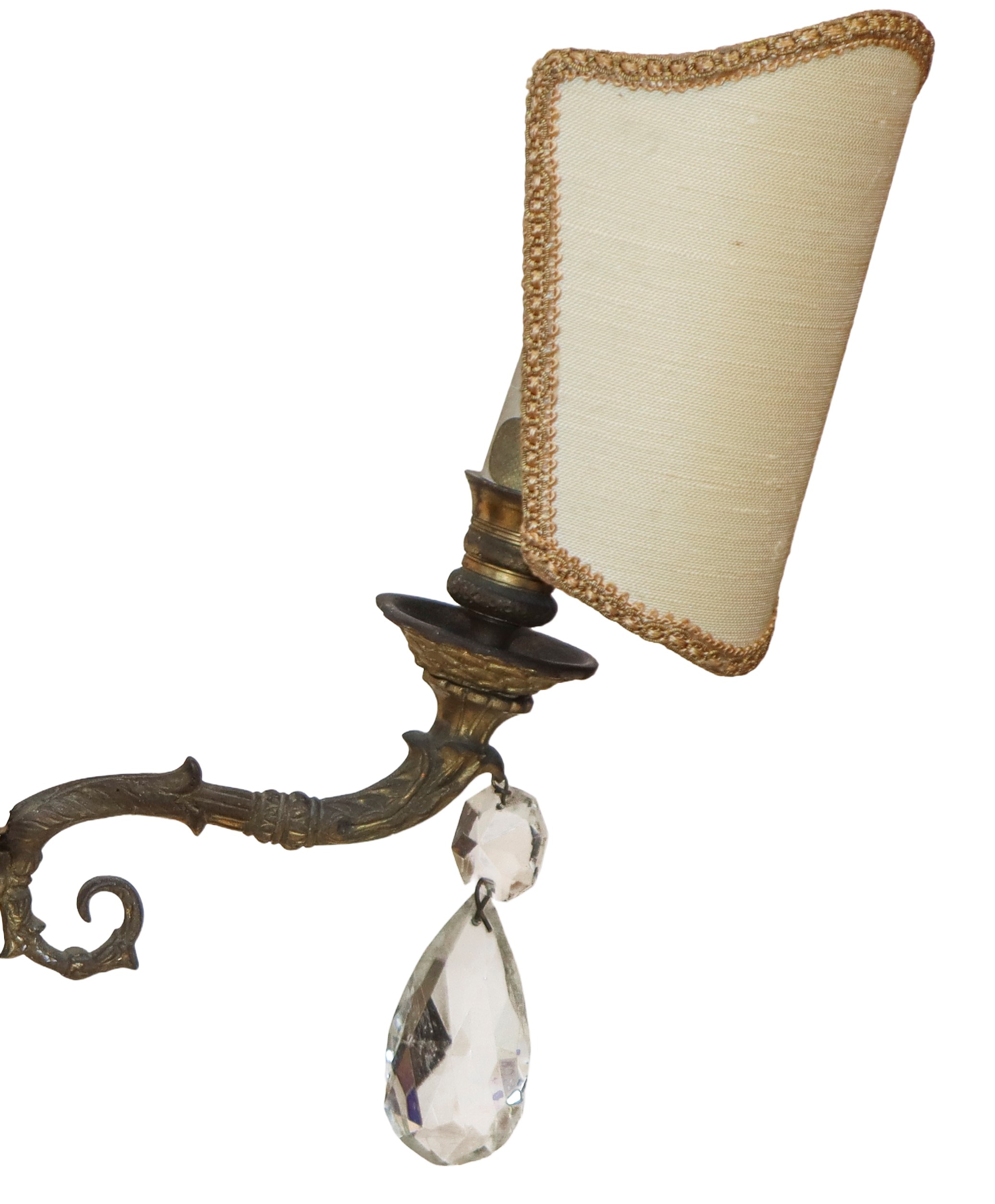 Coppia di Applique a 2 Luci Stile Napoleone III