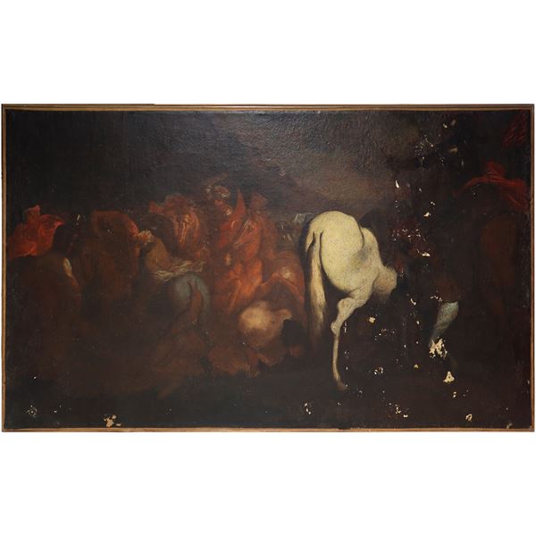Scena di battaglia tra cavalieri
