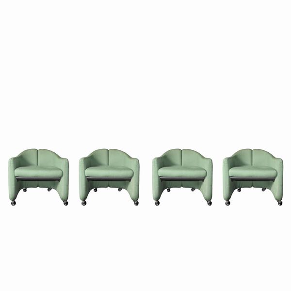 Eugenio Gerli per Tecno - N.4 Techno PS 142 vintage armchairs