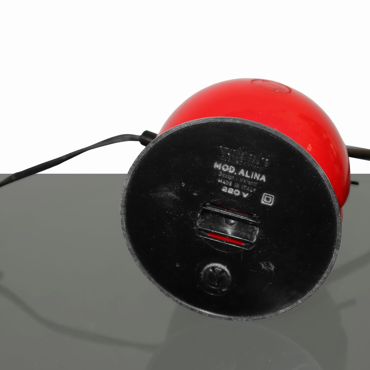 Valenti Milano - Lampada da tavolo rossa Modello Alina