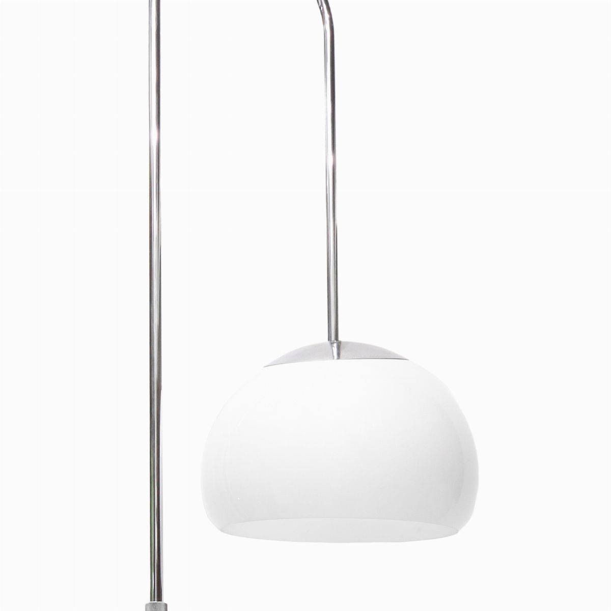 Piantana in Perspex da terra cromata