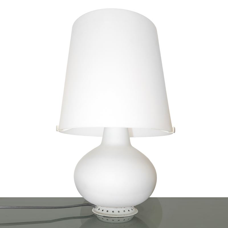 Fontanaarte - Lampada modello Fontana in vetro incamiciato lattimo