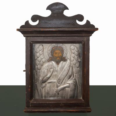 Icona Greca Raffigurante Cristo Pantocratore