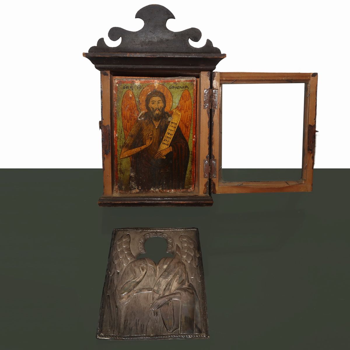 Icona Greca Raffigurante Cristo Pantocratore