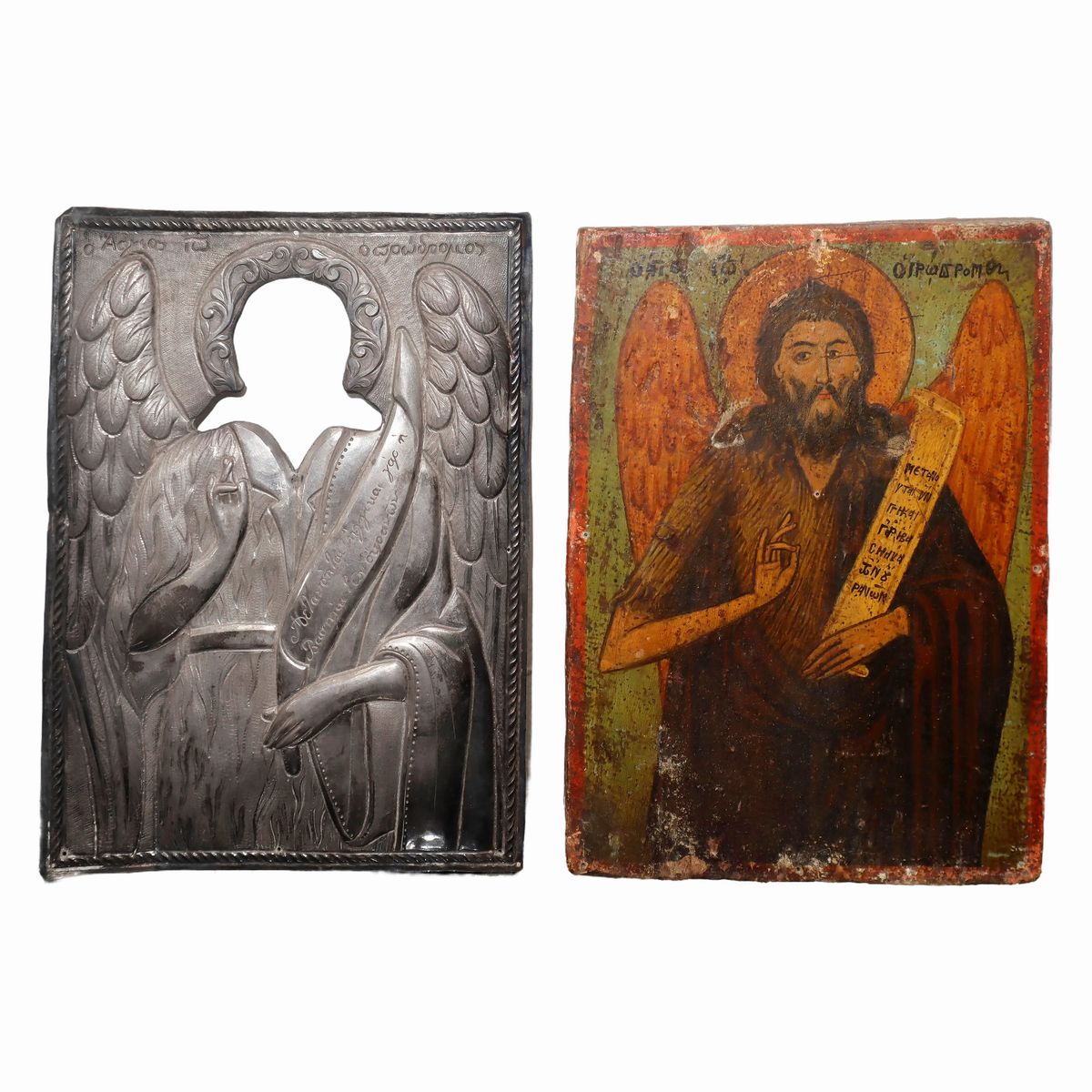 Icona Greca Raffigurante Cristo Pantocratore