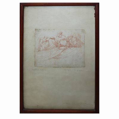 Padre Eterno, Disegno a Sanguigna su Carta
