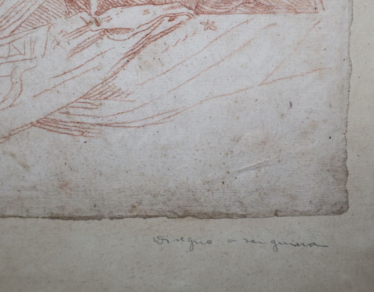 Pietro Paolo Vasta - Padre Eterno, Disegno a Sanguigna su Carta