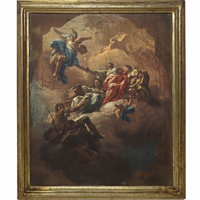 Ascensione della Madonna in Cielo con Santi e Angeli, Bozzetto