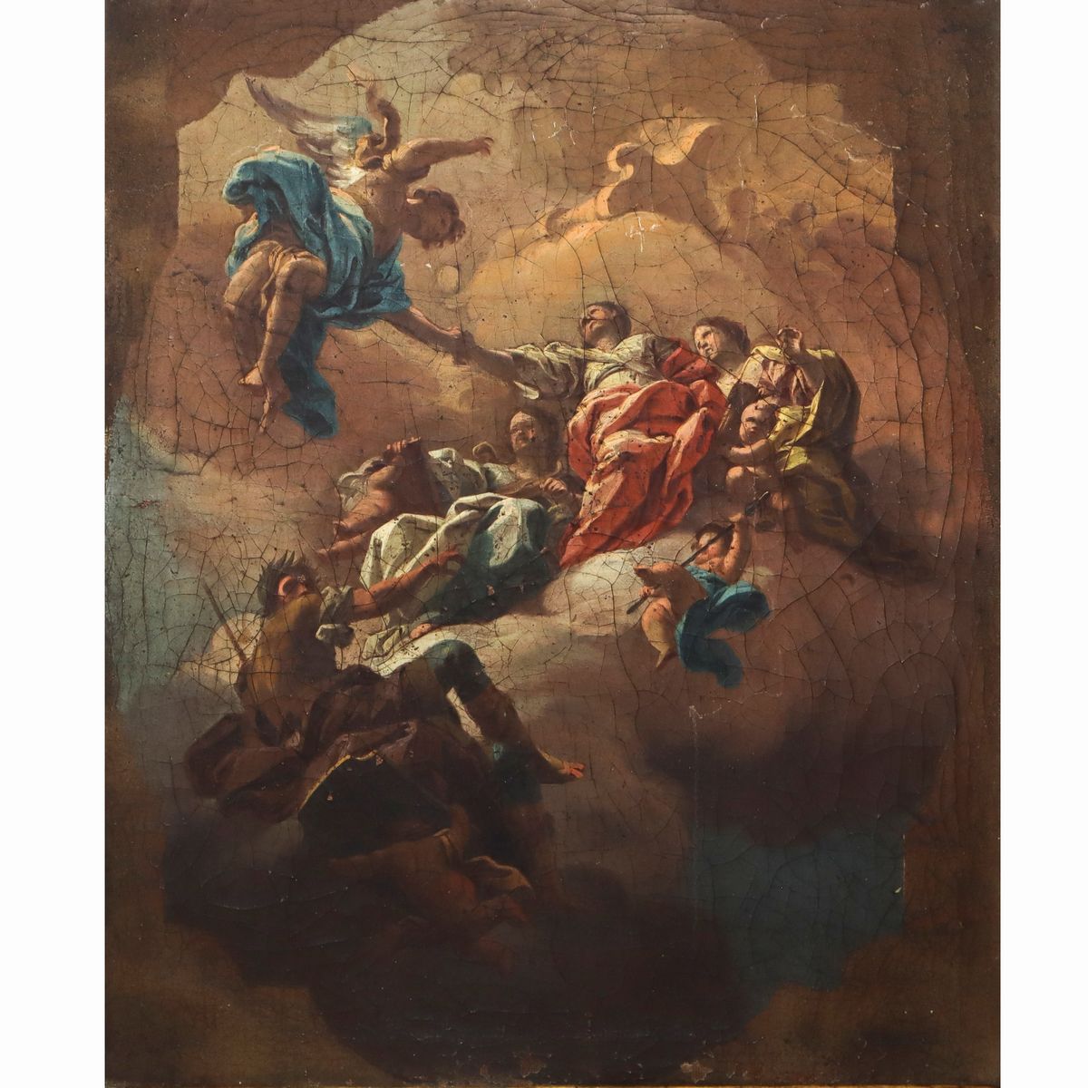 Pietro Paolo Vasta - Ascensione della Madonna in Cielo con Santi e Angeli, Bozzetto