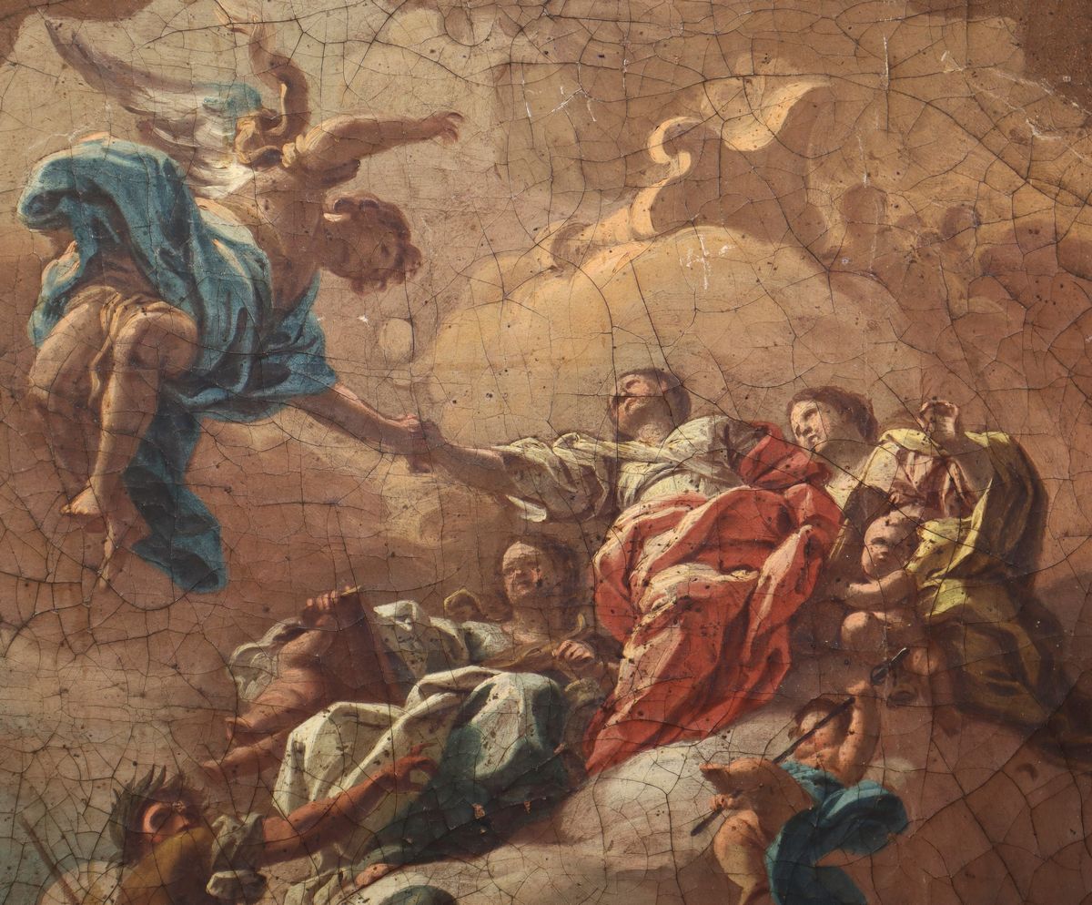 Pietro Paolo Vasta - Ascensione della Madonna in Cielo con Santi e Angeli, Bozzetto