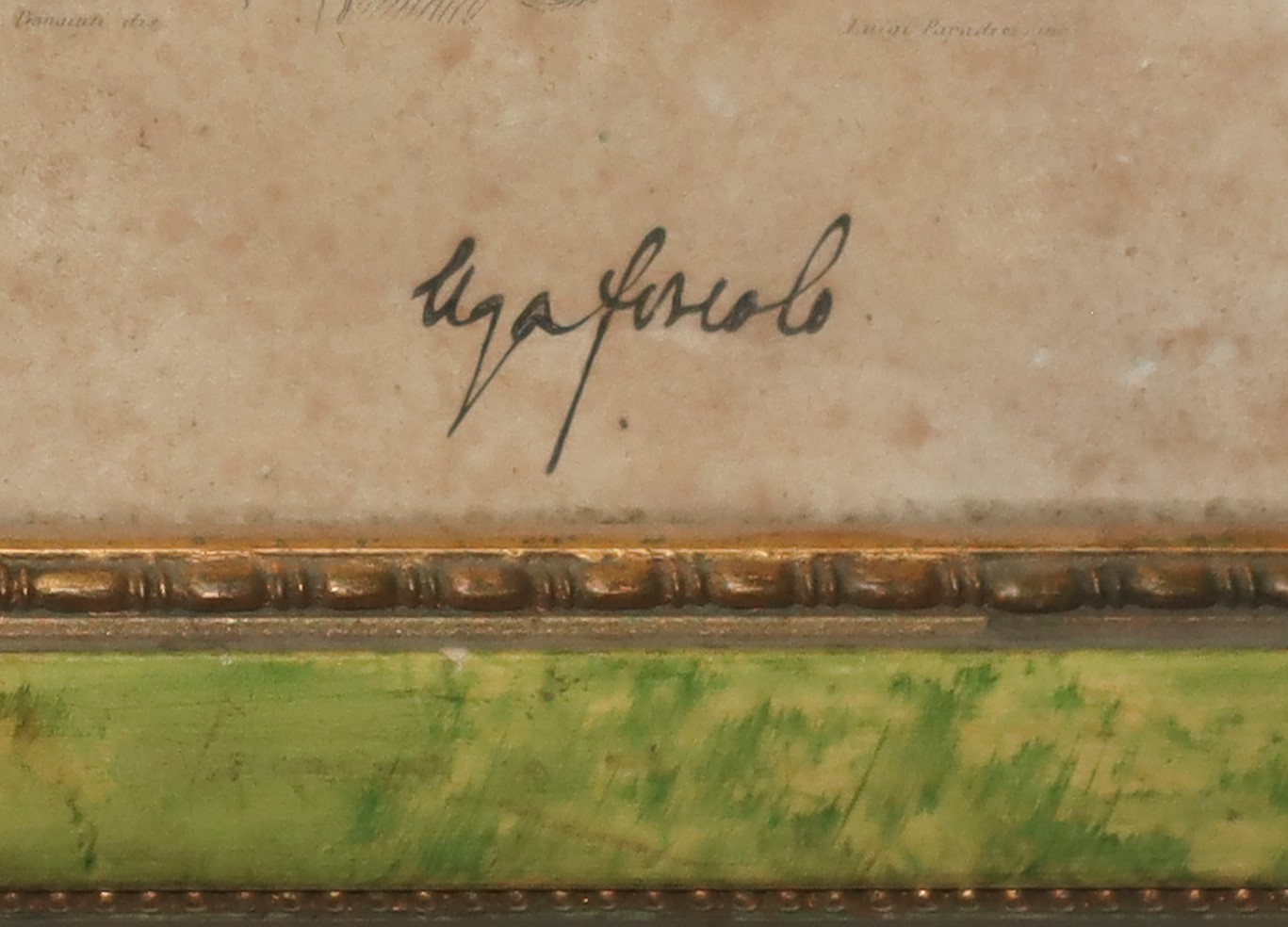 Ritratto di Ugo Foscolo R.Bonaiuti disegnavit - Luigi Paradisi INC.