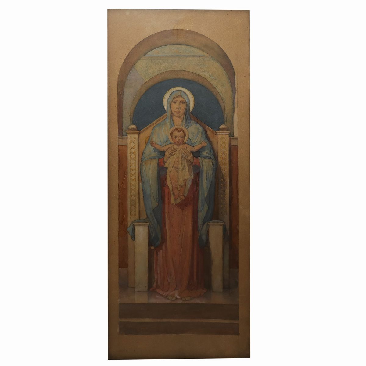 Primo Panciroli - Madonna con Bambino, Bozzetto.