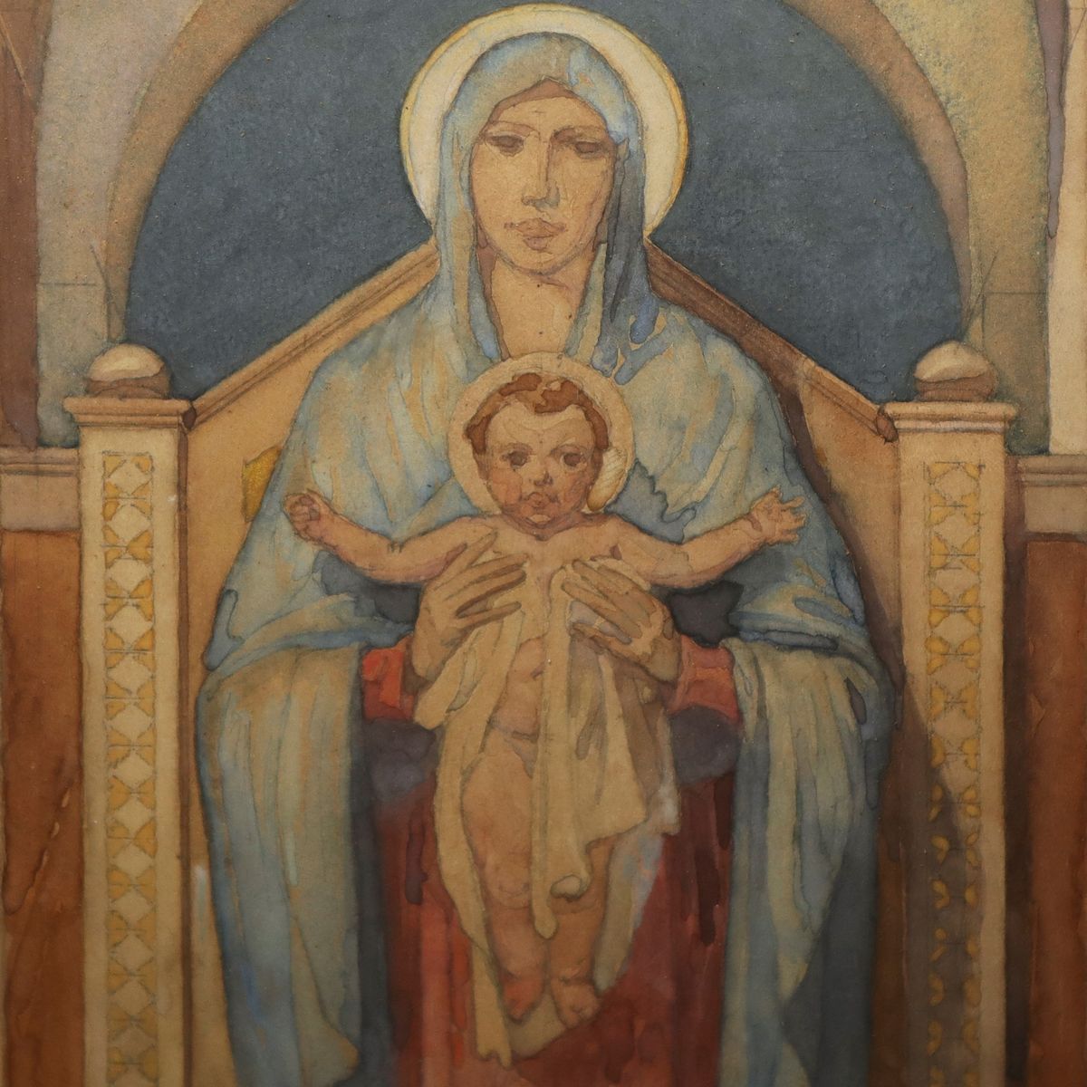 Primo Panciroli - Madonna con Bambino, Bozzetto.