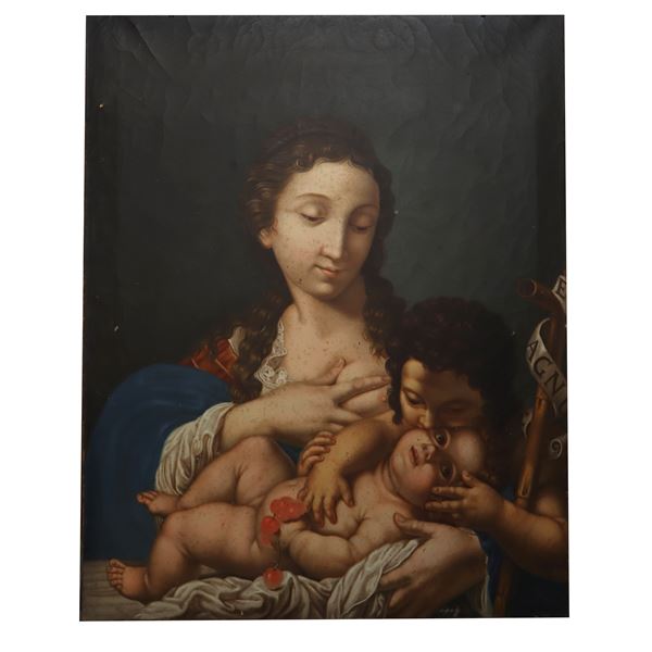 Madonna del latte with child and San Giovannino
