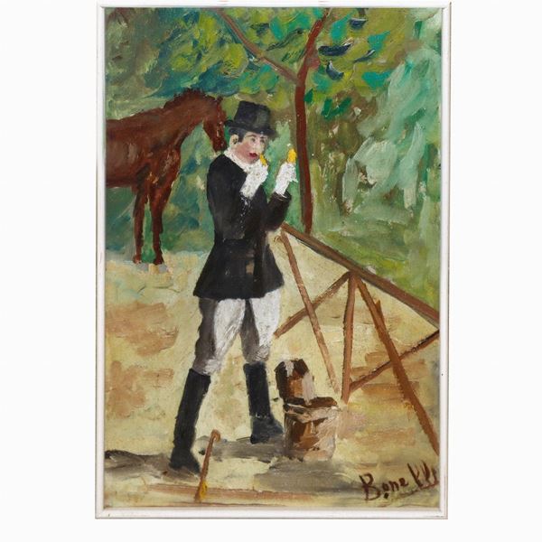 Woman in equestrian dress