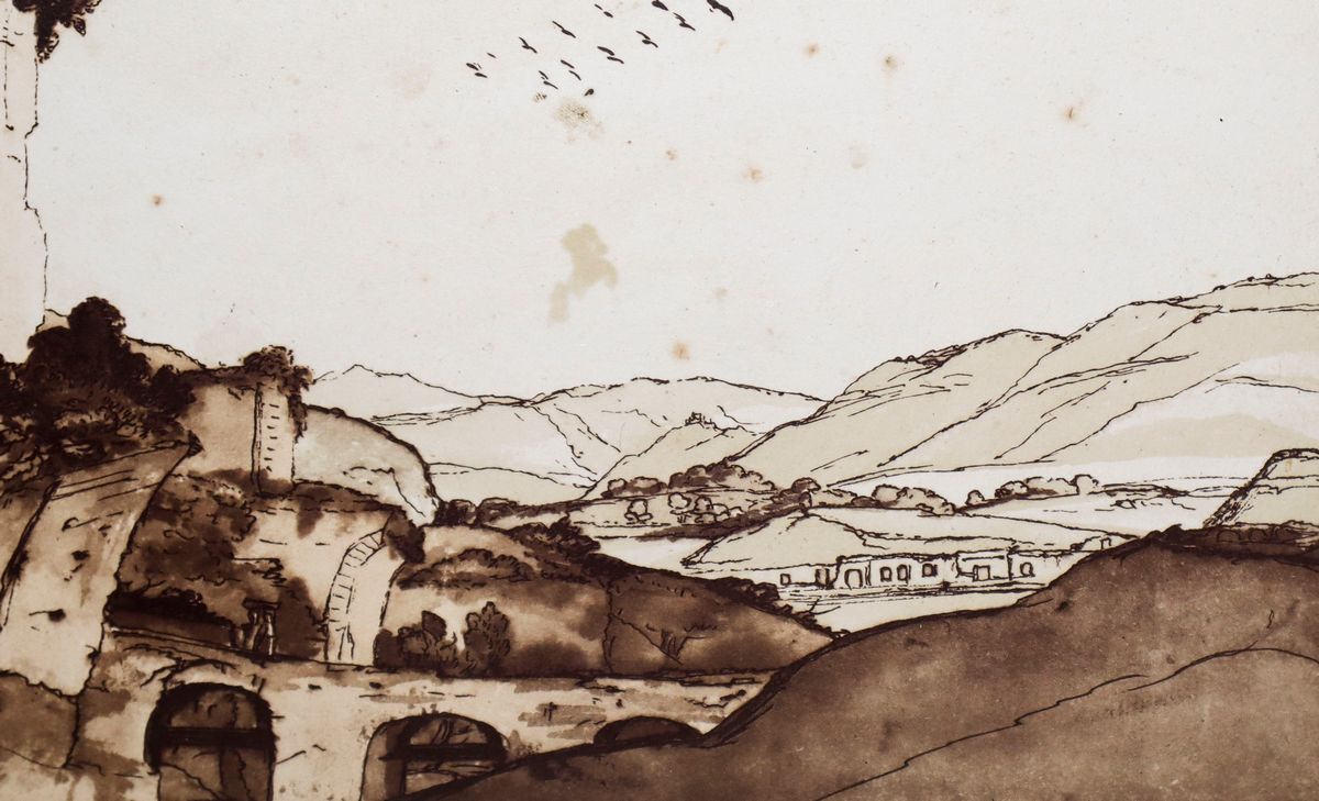 Composizione da Muro, Trittico di N. 4 Maioliche