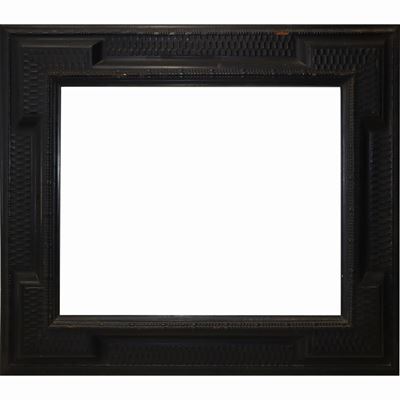 Cornice in Legno Nero Ebanizzato a Guilloché