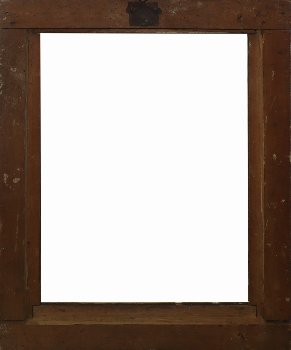 Cornice in Legno Dorato a Foglia Argento e Mistura