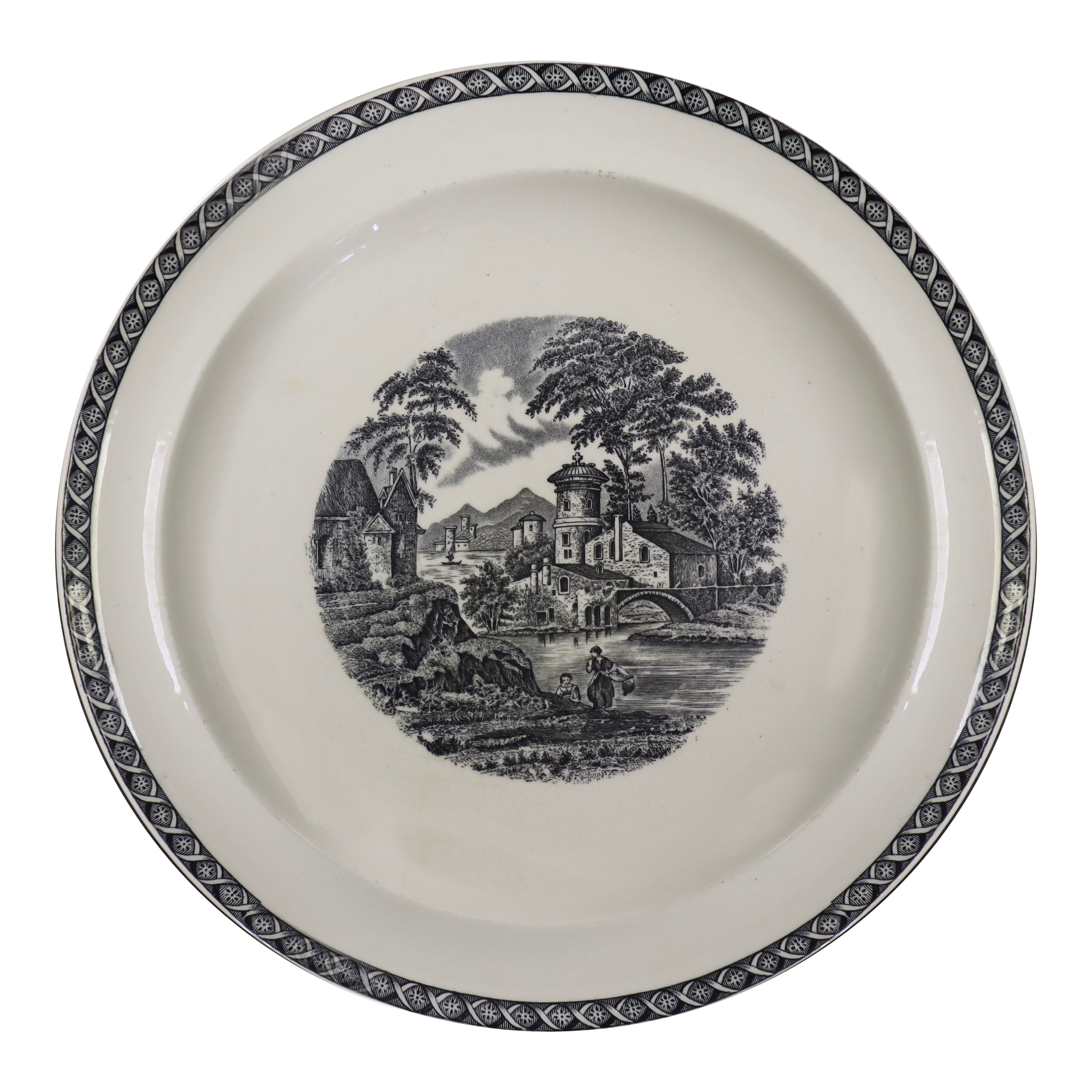 Wedgwood Of Etruria & Barlaston - Servizio di Piatti Souvenir Vintage Mod. Lugano