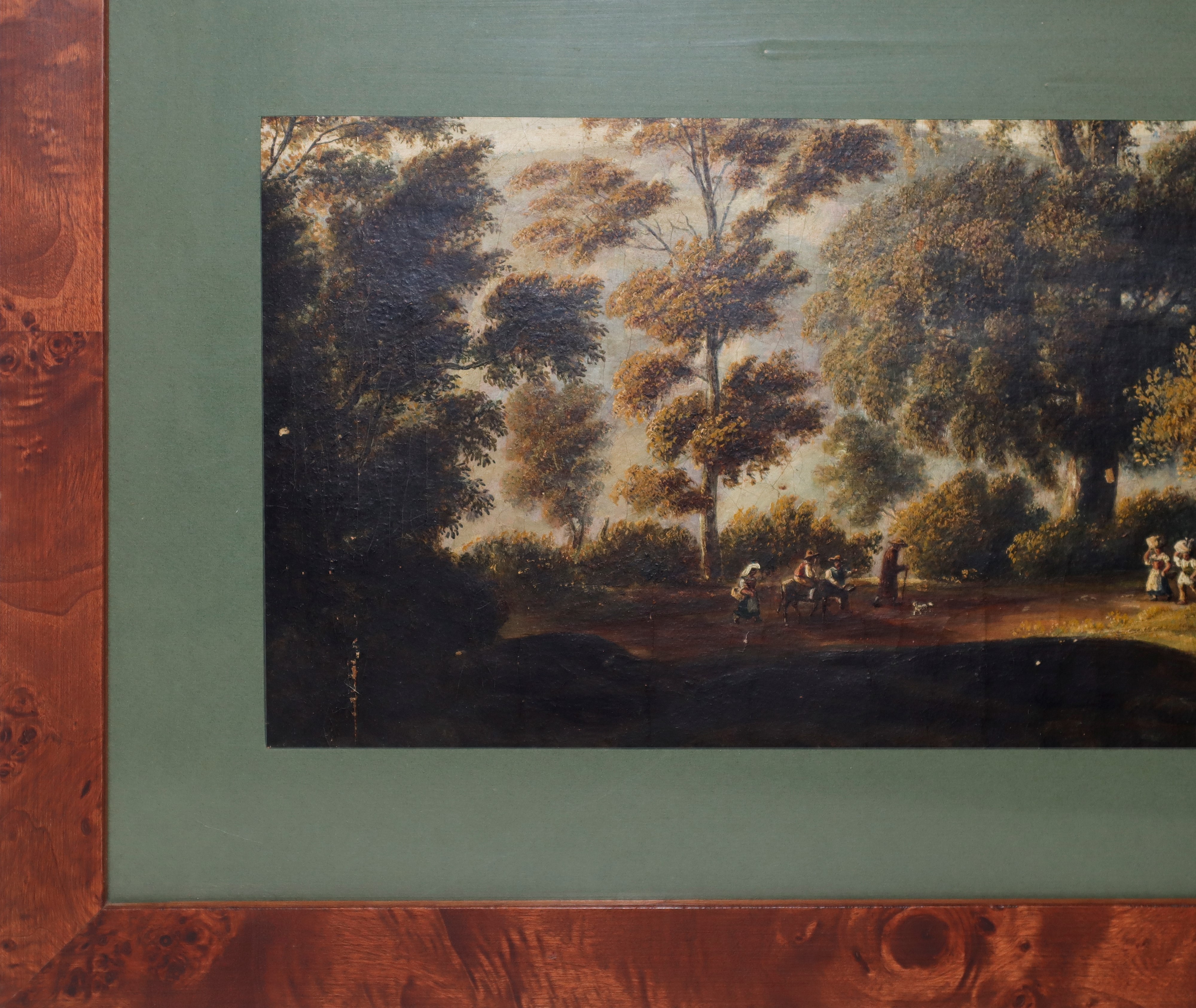 Paesaggio con Alberi, Ruderi e Contadini