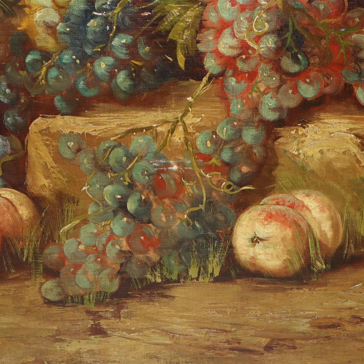 Natura morta con uva e frutti