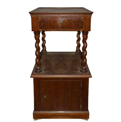 Comodino in legno di mogano, Sicilia, XIX secolo