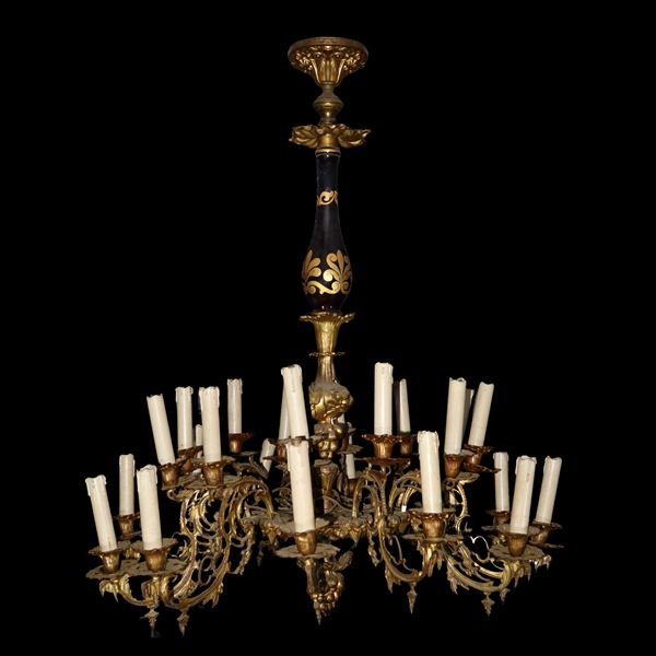 Chandelier with 24 candles