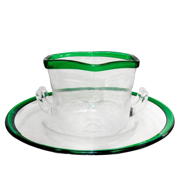Large glass centrepiece