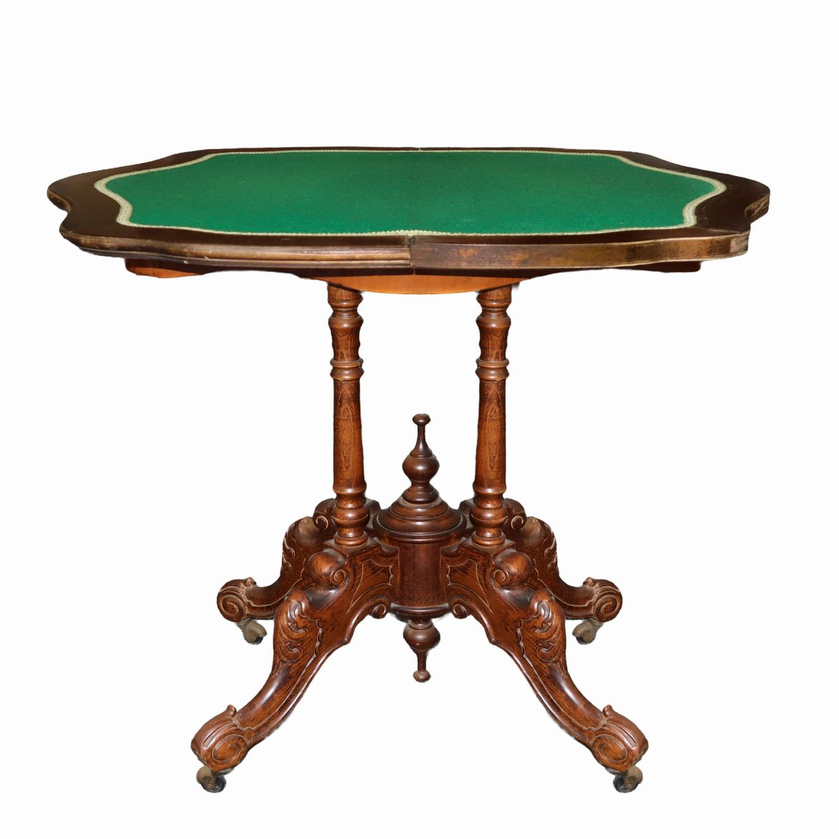 Tavolo da Gioco,piede a 4 Razze