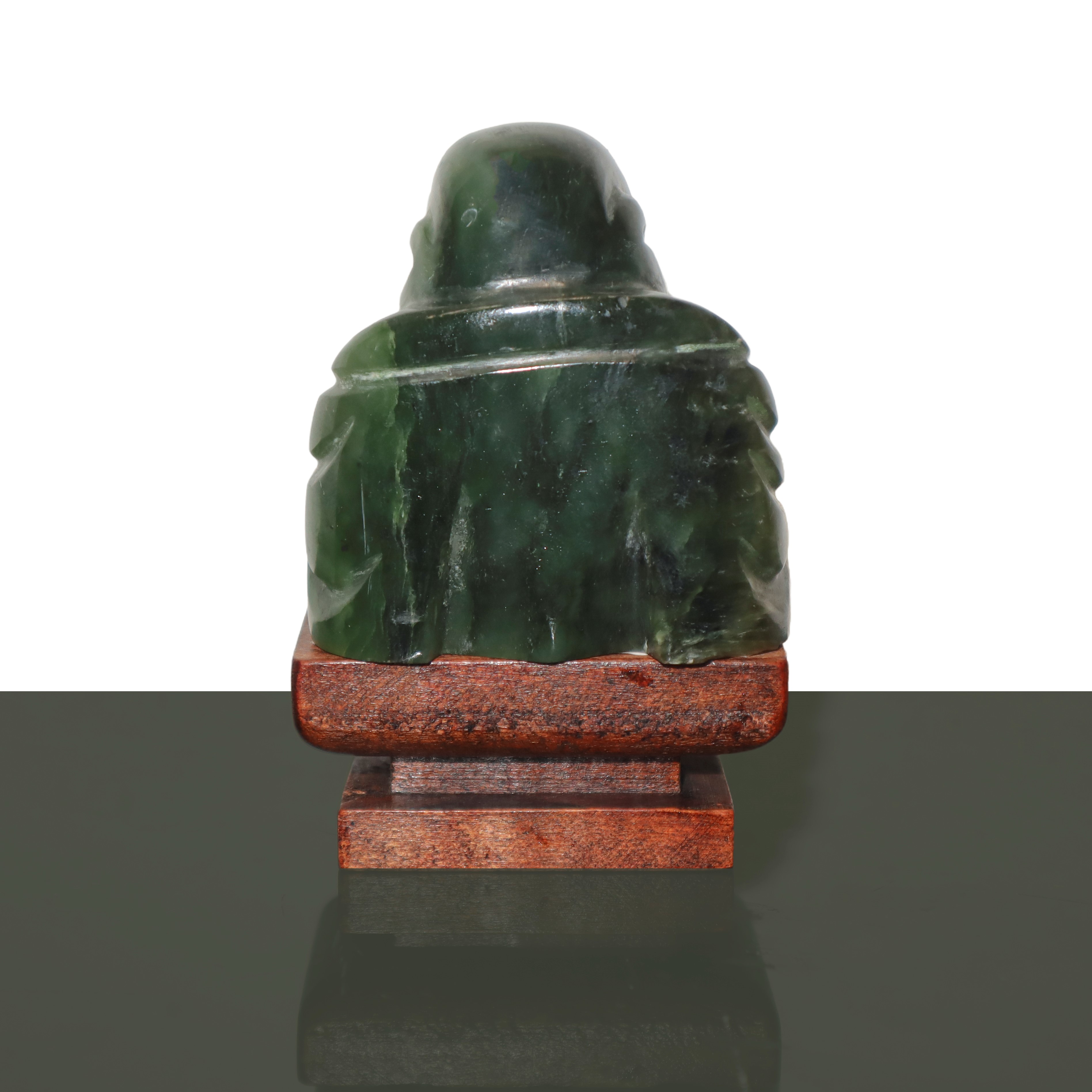 Piccolo buddha in giada spinacio