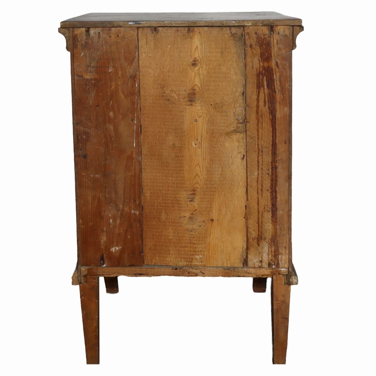 Comodino a Tre Cassetti in Legno di Noce
