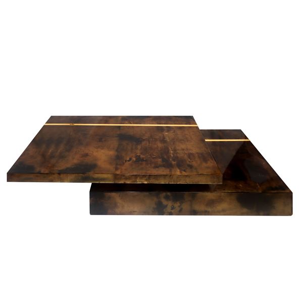 Aldo Tura - Low extendable living room table