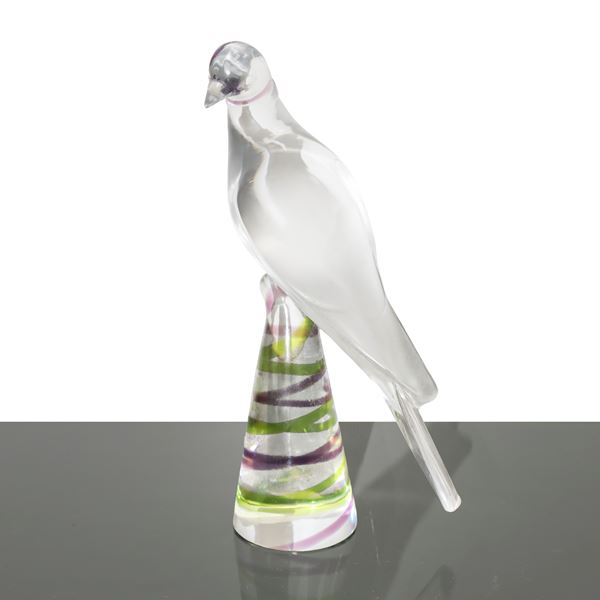 Lalique France - Tortora con base colorata