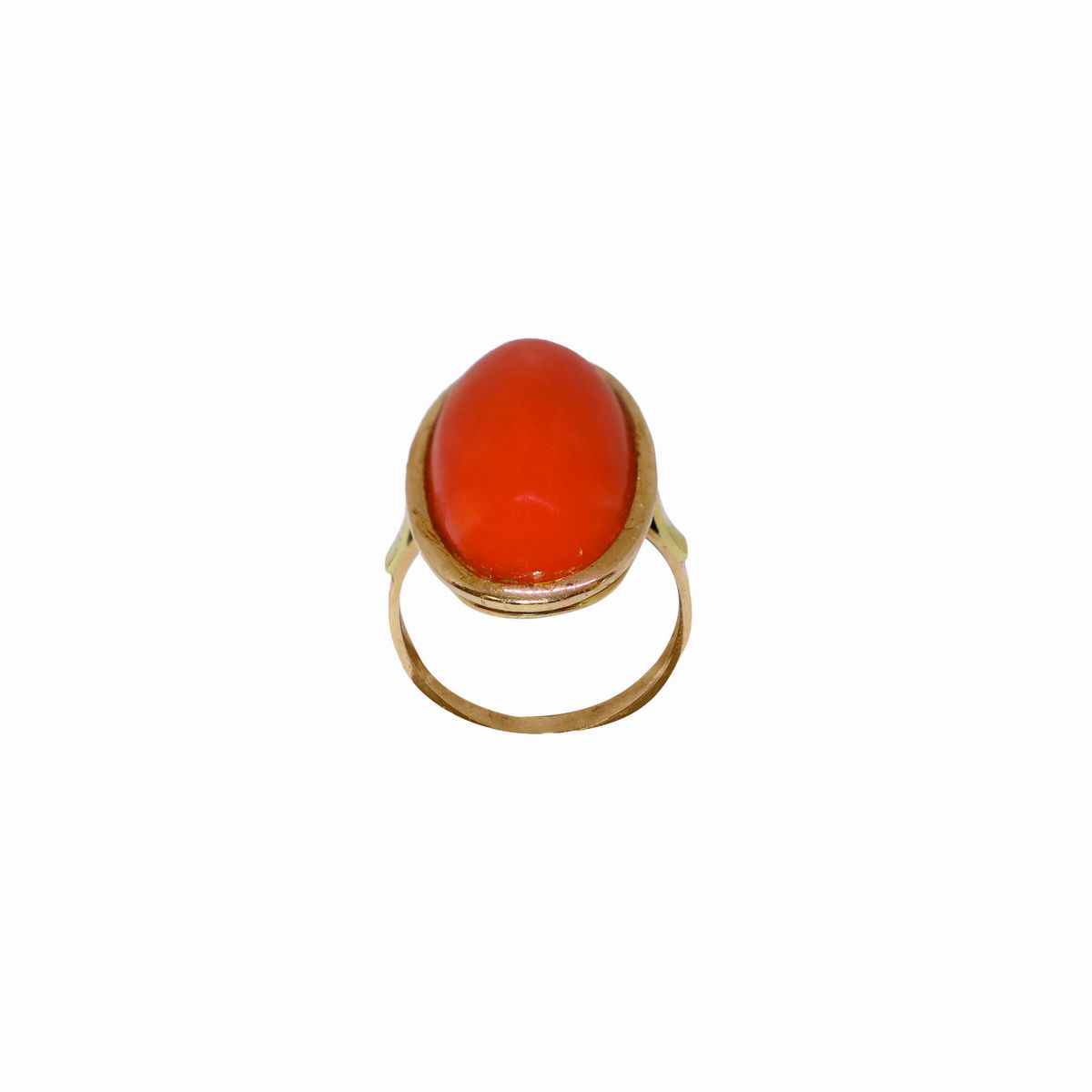 Anello e Orecchini in Oro 750 con Corallo