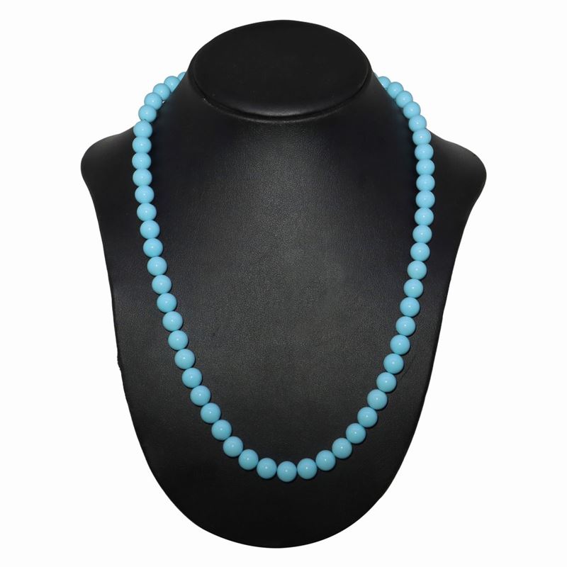 Collana in Turchesi con Susta in Oro