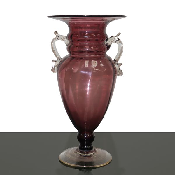 Murano blown glass vase