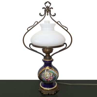 Lume a Petrolio con Diffusore in Opaline