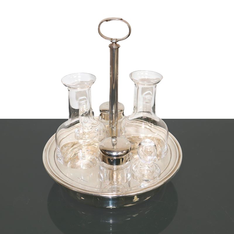 Argentieri Ricci - Oliera in Vetro e Silver