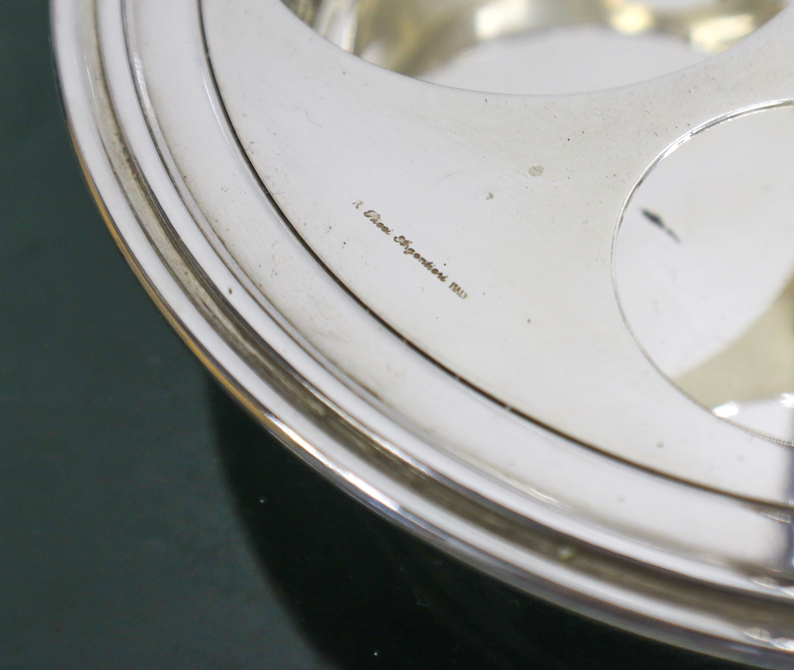 Argentieri Ricci - Oliera in Vetro e Silver