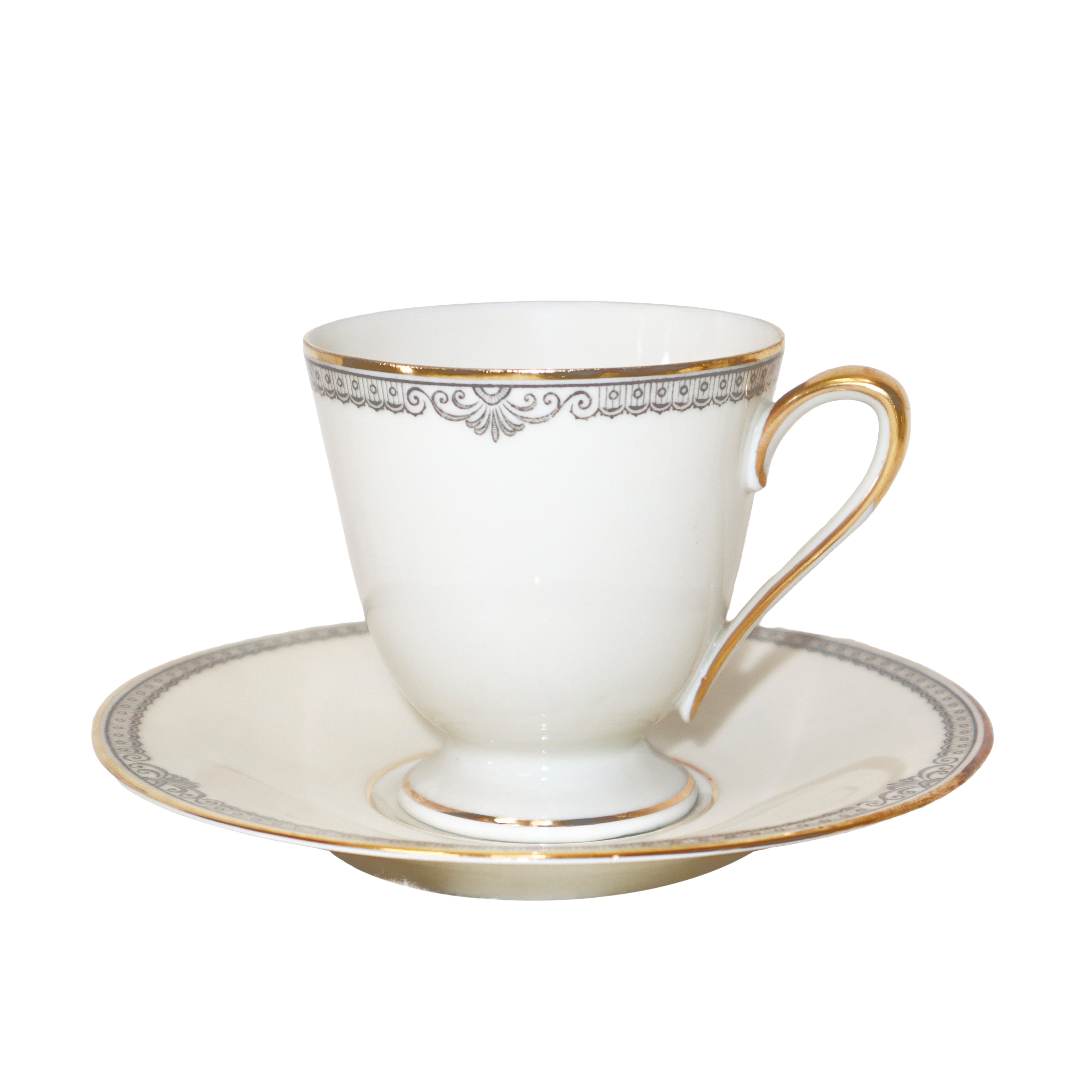 Servizio da the in porcellana bianca