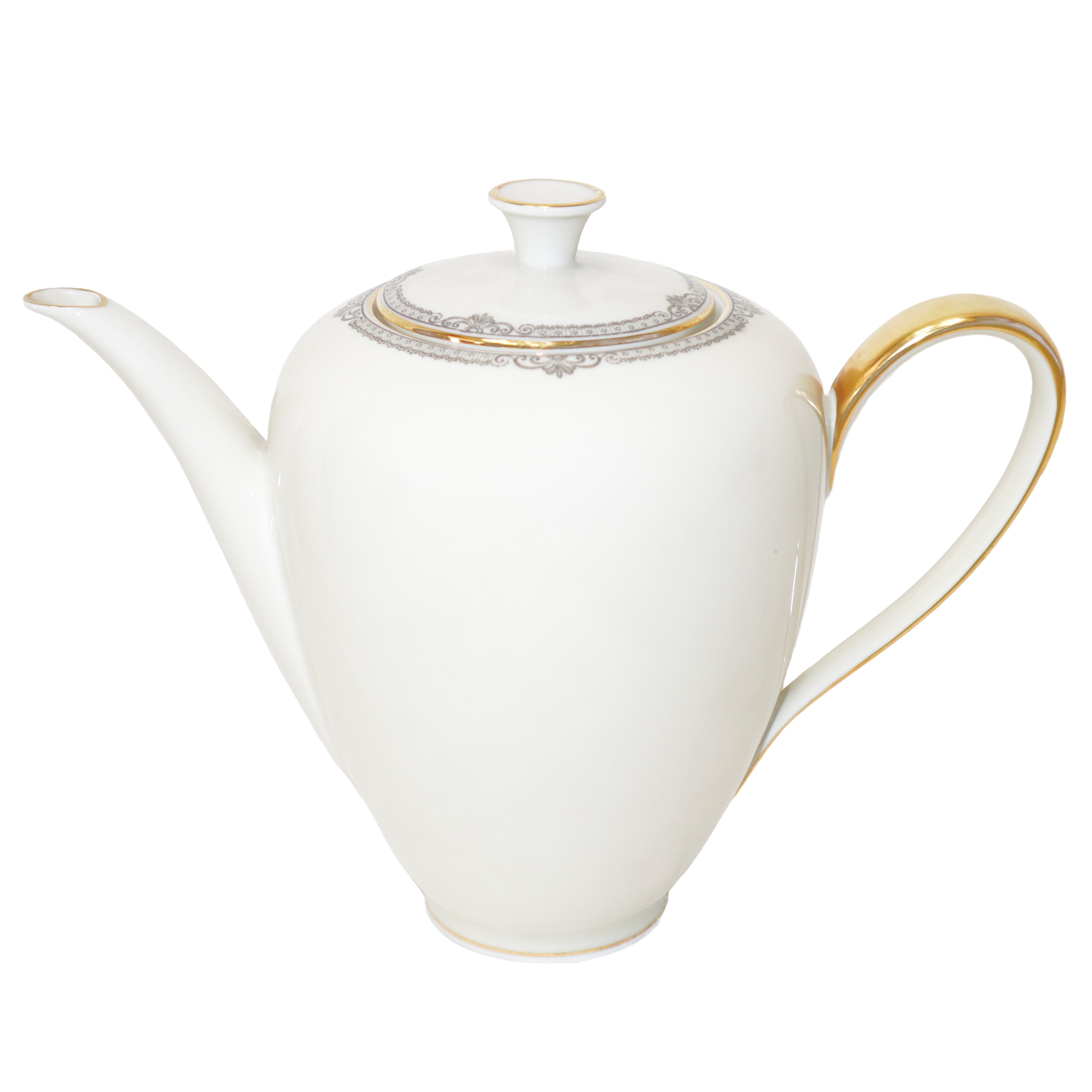 Servizio da the in porcellana bianca