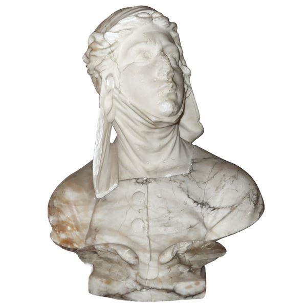 Joan of Arc, White marble statue