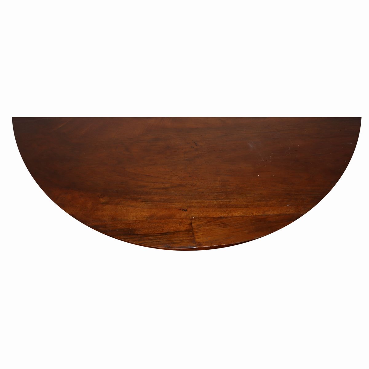 Console a Mezzaluna in Legno di Noce