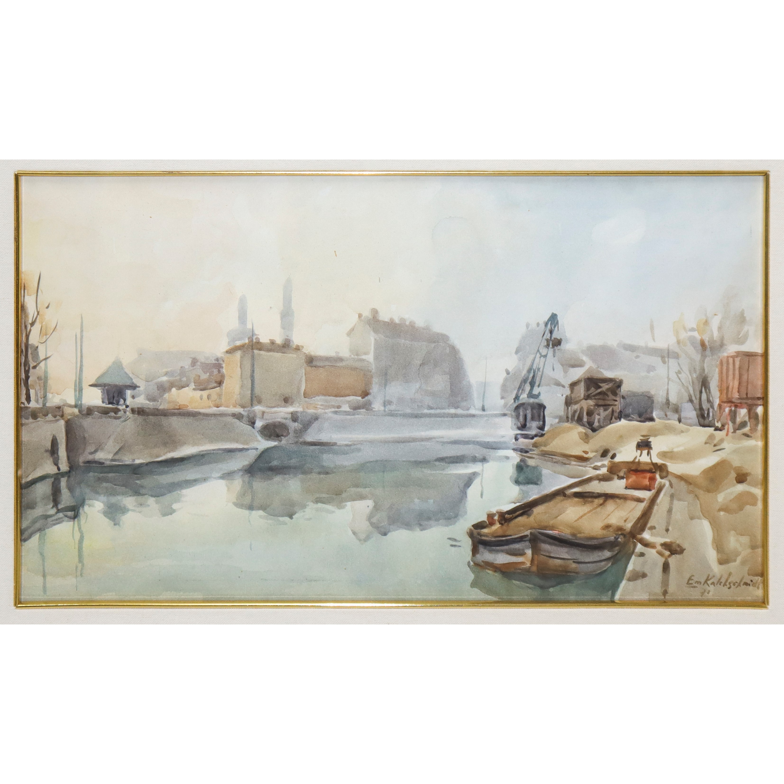 Emilio Kalchschmidt - La Darsena , Milano