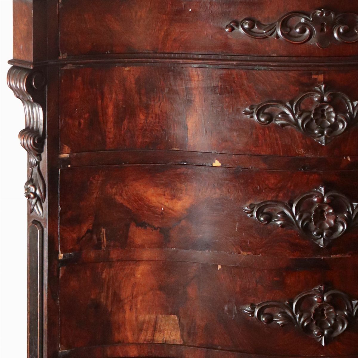 Mobile Settimanile in Legno di Palissandro con Alzatina