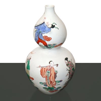 Vaso a Forma di Zucca della Famiglia Verde