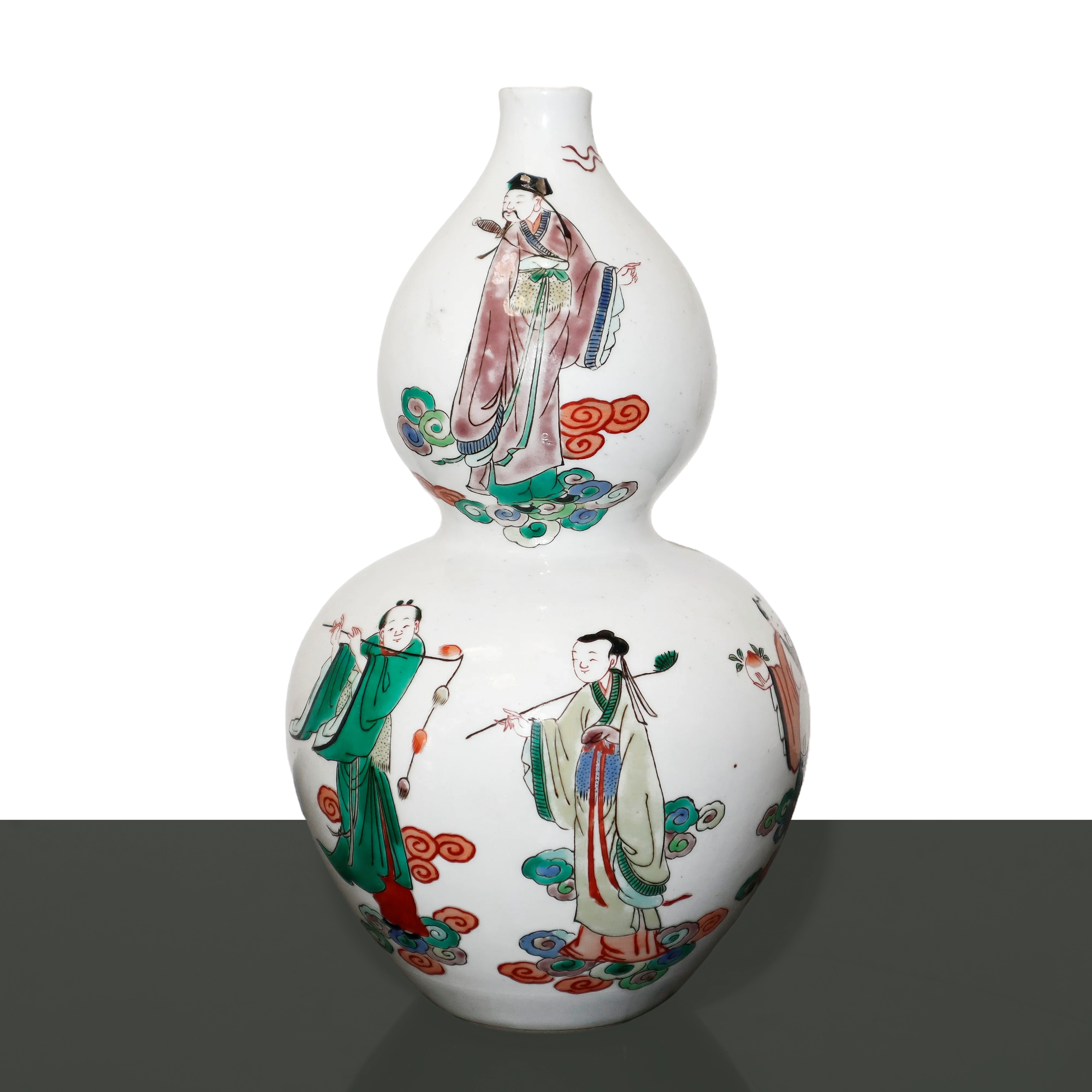 Vaso a Forma di Zucca della Famiglia Verde