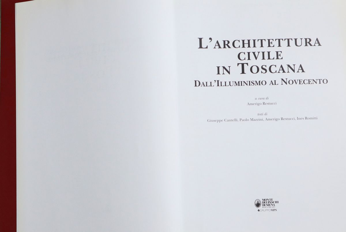 L'architettura civile in toscana dall'illuminismo al novecento