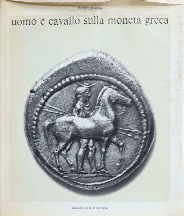 Man and horse on Greek coin, G. Giacosa