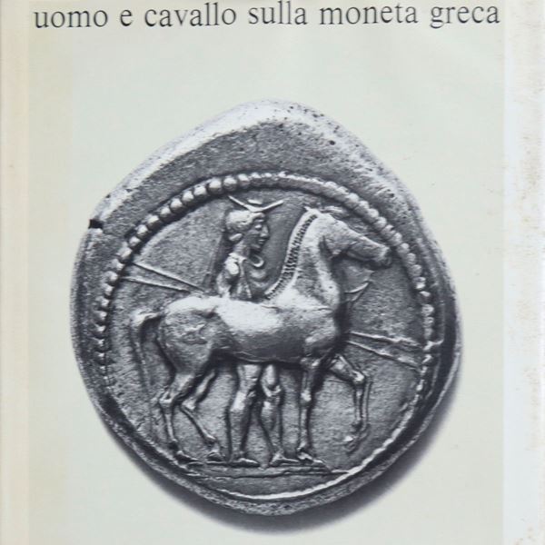 Man and horse on Greek coin, G. Giacosa